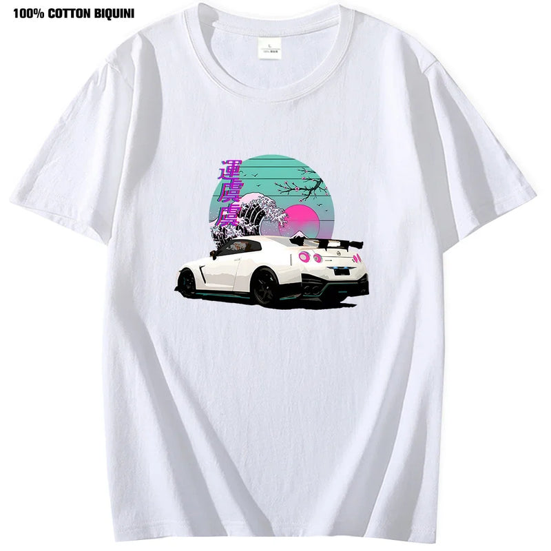 Oversize JDM GTR Vaporwave T-shirt
