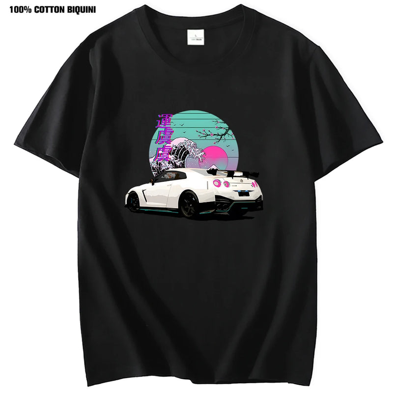 Oversize JDM GTR Vaporwave T-shirt