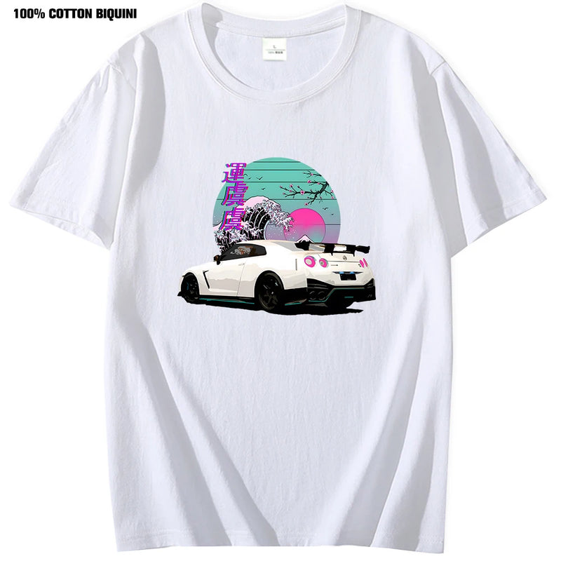 Oversize JDM GTR Vaporwave T-shirt