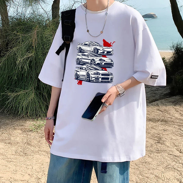 Oversize JDM GTR Vaporwave T-shirt