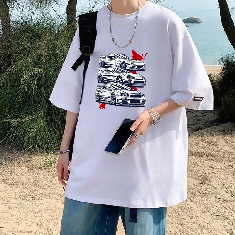 Oversize JDM GTR Vaporwave T-shirt
